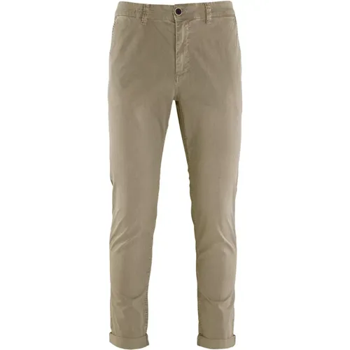 Chinos, male, , Size: W30 Striped Gabardine Chino Pants - BomBoogie - Modalova