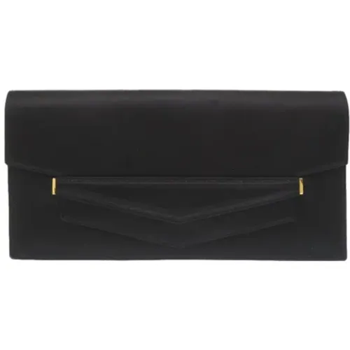 Pre-owned Clutches, female, , Size: ONE SIZE Pre-owned Satin clutches - Hermès Vintage - Modalova