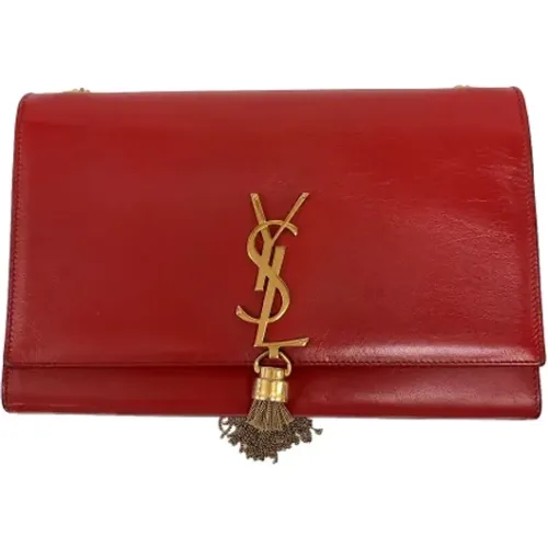 Pre-owned Leather clutches , female, Sizes: ONE SIZE - Yves Saint Laurent Vintage - Modalova