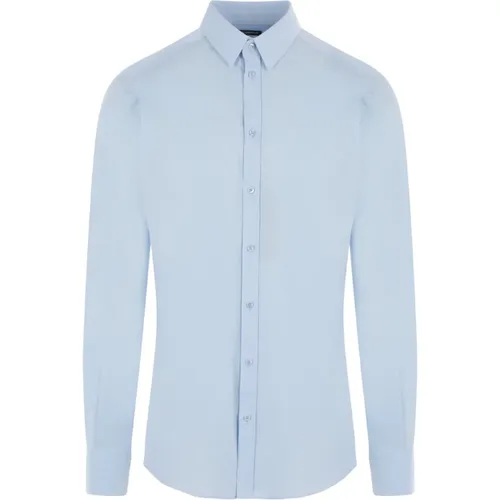 Clear Cotton Poplin Shirt , male, Sizes: M, 3XL, XL, L - Dolce & Gabbana - Modalova