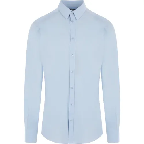 Clear Cotton Poplin Shirt , male, Sizes: M, XL, L - Dolce & Gabbana - Modalova