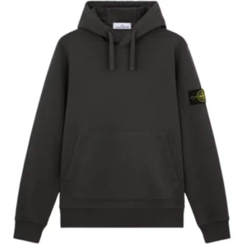 Hoodies, male, , Size: XL Hooded Cotton Sweatshirt with Front Pocket - Stone Island - Modalova