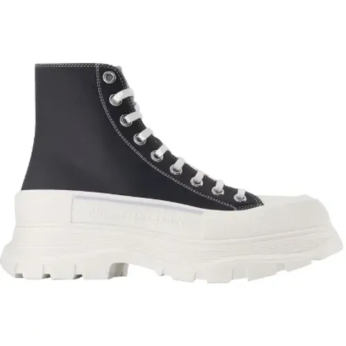 Leather sneakers , female, Sizes: 7 UK, 10 UK, 8 UK - alexander mcqueen - Modalova