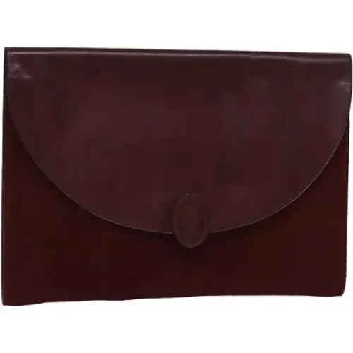 Pre-owned Clutches, female, , Size: ONE SIZE Pre-owned Suede handbags - Cartier Vintage - Modalova