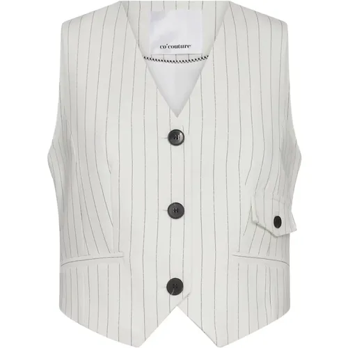 White Pin Vest Blazer , female, Sizes: S, M, L, XS - Co'Couture - Modalova