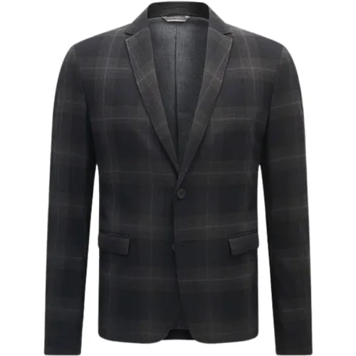 Slim Fit Jacket in Fabric Fabric Model Benestrech8_BS - 50371946 , male, Sizes: M - Hugo Boss - Modalova