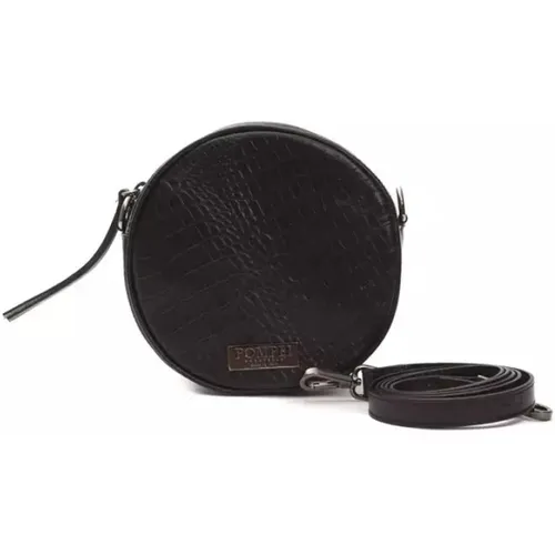 Krokodilleder Oval Crossbody Tasche - Pompei Donatella - Modalova