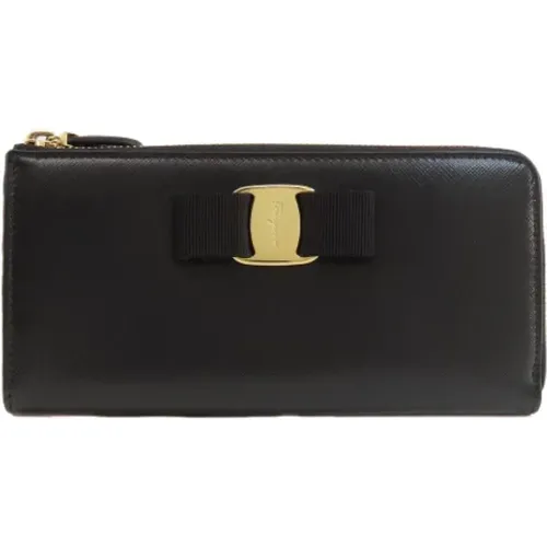 Pre-owned Wallets, female, , Size: ONE SIZE Pre-owned Leather wallets - Salvatore Ferragamo Pre-owned - Modalova