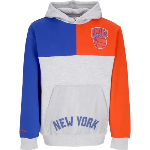 Hoodies, male, , Size: XL NBA Tie Breaker Hoodie Grey - Mitchell & Ness - Modalova