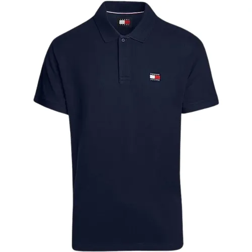 Polo Shirt Classic Piqué Texture , male, Sizes: M - Tommy Hilfiger - Modalova