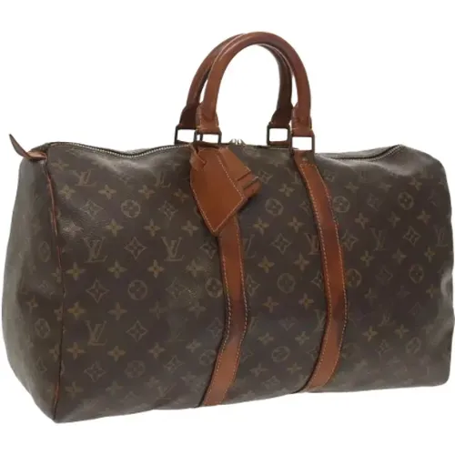 Pre-owned Weekend Bags, female, , Size: ONE SIZE Pre-owned Canvas handbags - Louis Vuitton Vintage - Modalova