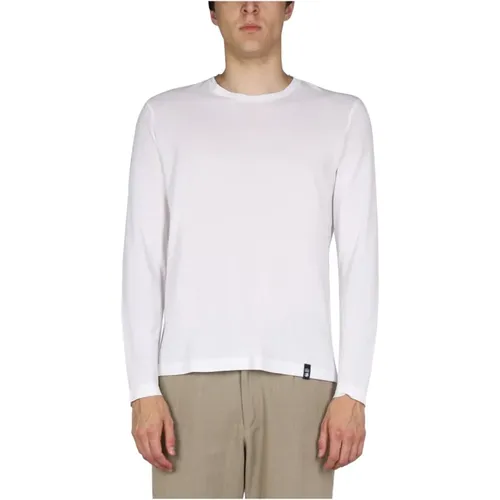 Classic Crewneck Cotton T-Shirt , male, Sizes: XL, M - Drumohr - Modalova