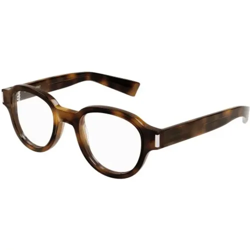 SL 546 OPT - Havana Transparent Sunglasses , unisex, Sizes: 48 MM - Saint Laurent - Modalova