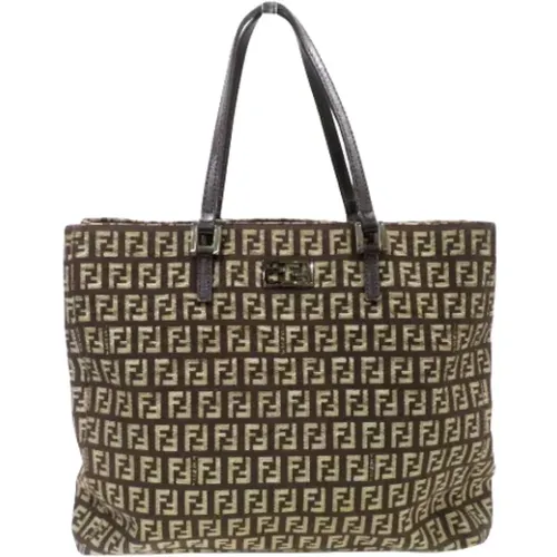 Pre-owned Tote Bags, female, , Size: ONE SIZE Pre-owned Canvas totes - Fendi Vintage - Modalova