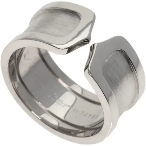 Pre-owned Jewellery, female, , Size: ONE SIZE Pre-owned White Gold rings - Cartier Vintage - Modalova