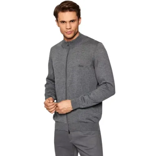 Zip-throughs, male, , Size: 2XL Cardigan Balonso - Hugo Boss - Modalova