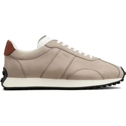 Graue Sneakers mit Panel-Design , Herren, Größe: 41 EU - TOD'S - Modalova