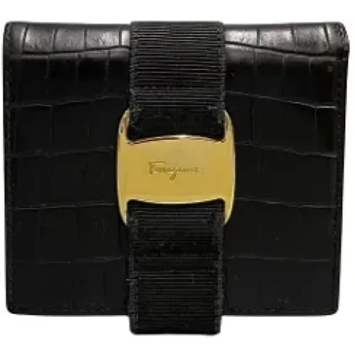 Pre-owned Wallets, female, , Size: ONE SIZE Pre-owned Leather wallets - Salvatore Ferragamo Pre-owned - Modalova