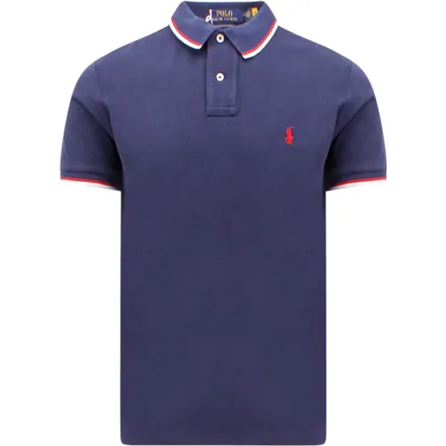 Striped Collar T-Shirt , male, Sizes: S, 2XL, M, XL - Ralph Lauren - Modalova