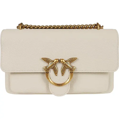 Weiße Crossbody-Tasche Elegantes Design - pinko - Modalova