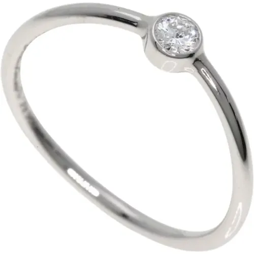 Pre-owned Jewellery, female, , Size: ONE SIZE Pre-owned Platinum rings - Tiffany & Co. Pre-owned - Modalova