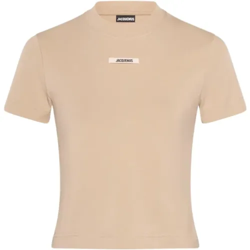 Baumwoll-T-Shirt Gros Grain , Damen, Größe: M - Jacquemus - Modalova