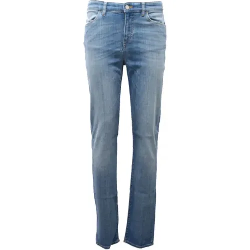 Skinny Fit Denim Jeans Hellblau - Emporio Armani - Modalova