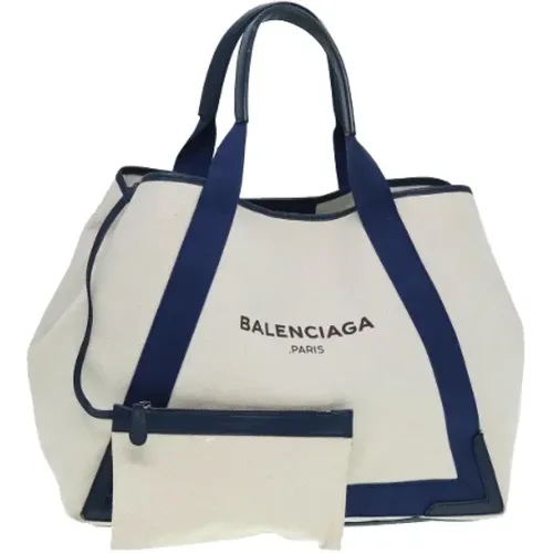 Pre-owned Tote Bags, female, , Size: ONE SIZE Pre-owned Canvas handbags - Balenciaga Vintage - Modalova