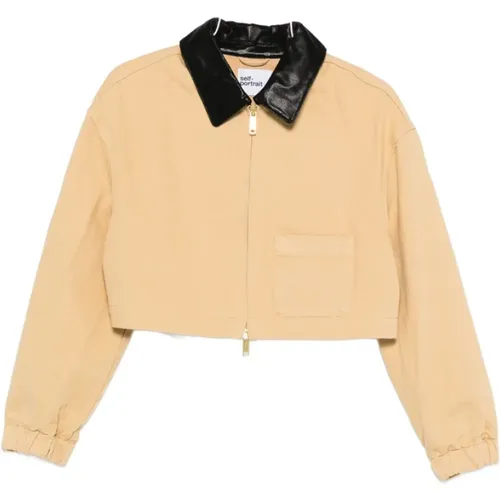 Light Jackets, female, , Size: XS Outerwear Aw25 Stylish Jacket - Self Portrait - Modalova