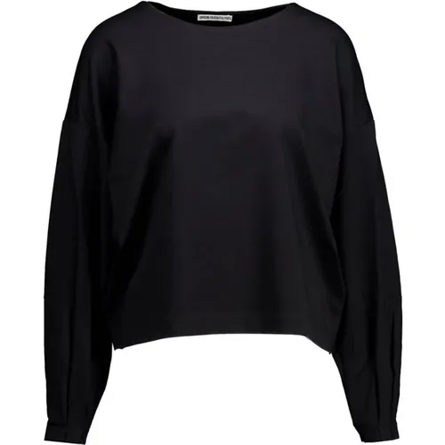 Zeitloser Schwarzer Rundhalsausschnitt Pullover , Damen, Größe: XS - drykorn - Modalova