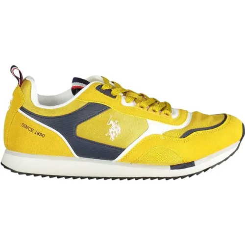 Gelbe Sportsneakers mit Schnürung , Herren, Größe: 42 EU - U.s. Polo Assn. - Modalova