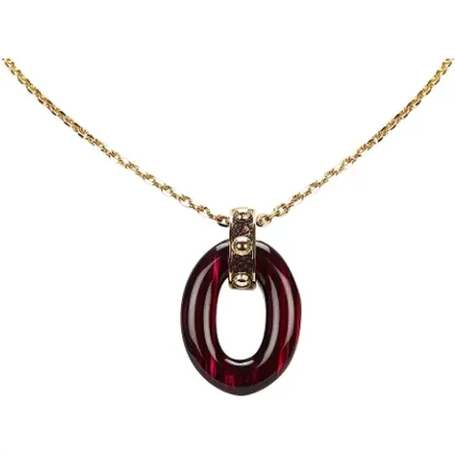 Pre-owned Gold necklaces , female, Sizes: ONE SIZE - Louis Vuitton Vintage - Modalova