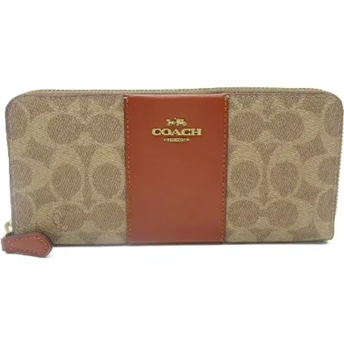 Pre-owned Wallets, female, , Size: ONE SIZE Pre-owned Canvas wallets - Coach Pre-owned - Modalova