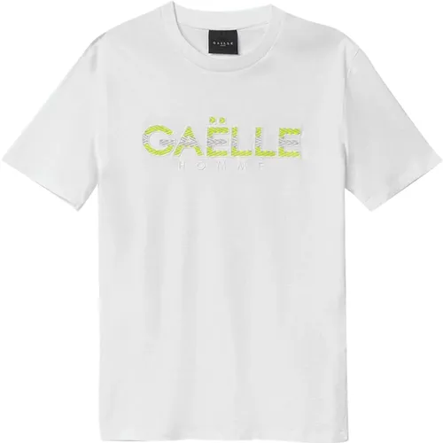 Weiße T-Shirt für Männer , Herren, Größe: S - Gaëlle Paris - Modalova