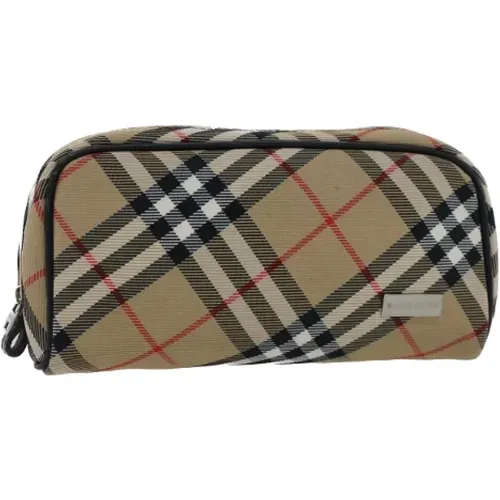 Pre-owned Clutches, female, , Size: ONE SIZE Pre-owned Nylon pouches - Burberry Vintage - Modalova