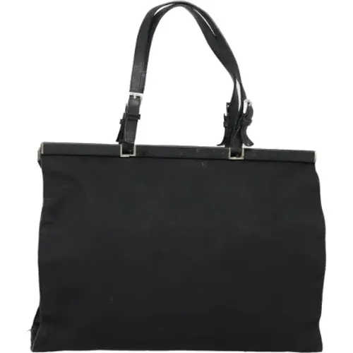 Pre-owned Tote Bags, female, , Size: ONE SIZE Pre-owned Canvas prada-bags - Prada Vintage - Modalova