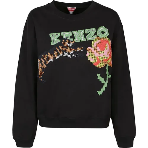 Pixel Regular Sweatshirt for Women , female, Sizes: XS - Kenzo - Modalova