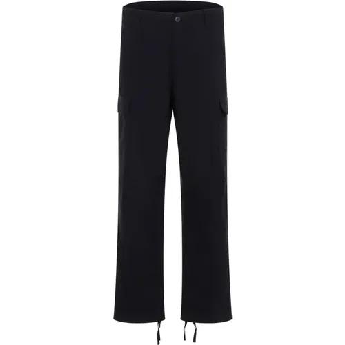 Straight Trousers, male, , Size: W32 L32 Dark Navy Avation Pants - Carhartt WIP - Modalova