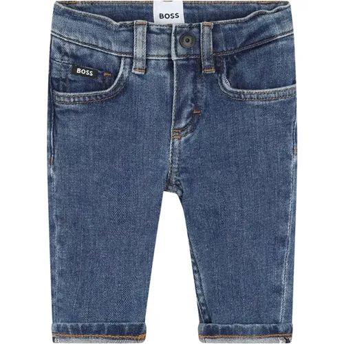 Graue Baby Jeans mit Frontknopf - Hugo Boss - Modalova