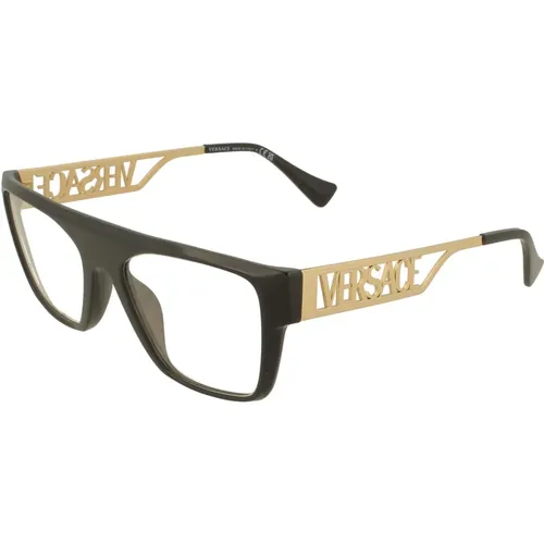 Eyegles , male, Sizes: 53 MM - Versace - Modalova