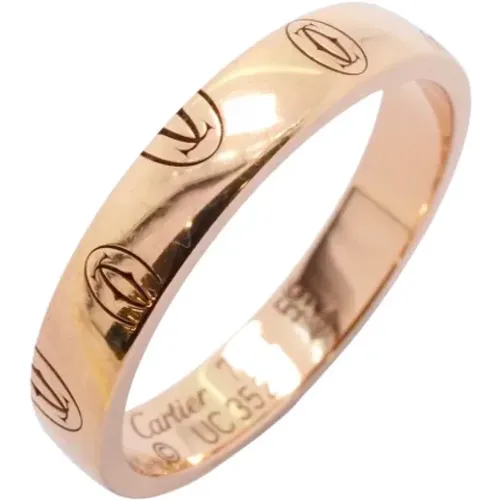 Pre-owned Jewellery, female, , Size: ONE SIZE Pre-owned Rose Gold rings - Cartier Vintage - Modalova