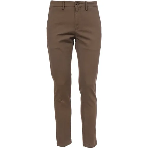 Chinos, male, , Size: W32 Slim Fit Cotton Carducci Pants - Siviglia - Modalova