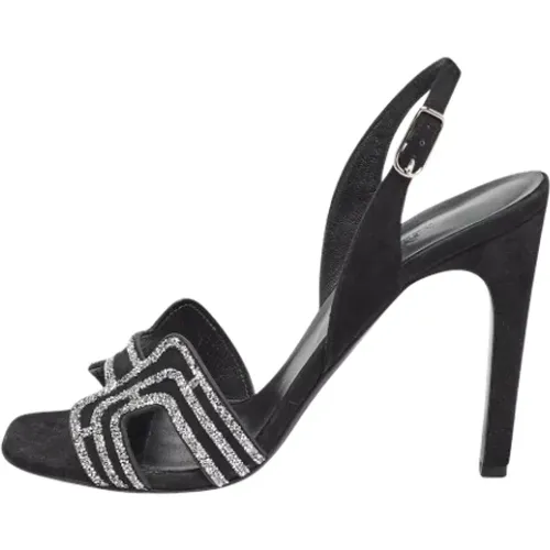Pre-owned Suede sandals , female, Sizes: 7 UK - Hermès Vintage - Modalova