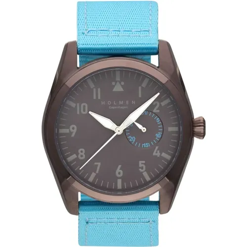 Copper Turquoise Diamond Watch Collection , male, Sizes: ONE SIZE - Holmen Copenhagen - Modalova