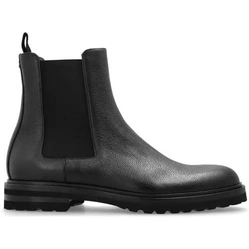 Chelsea Boots, male, , Size: 8 US Leather ankle boots - Dolce & Gabbana - Modalova