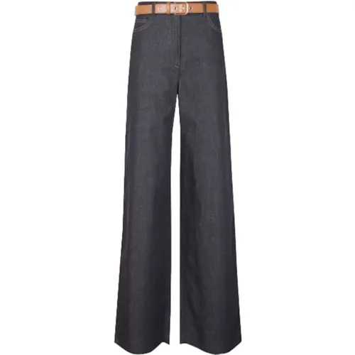 Cobalto Wide Jeans for Women , female, Sizes: S - Max Mara Studio - Modalova