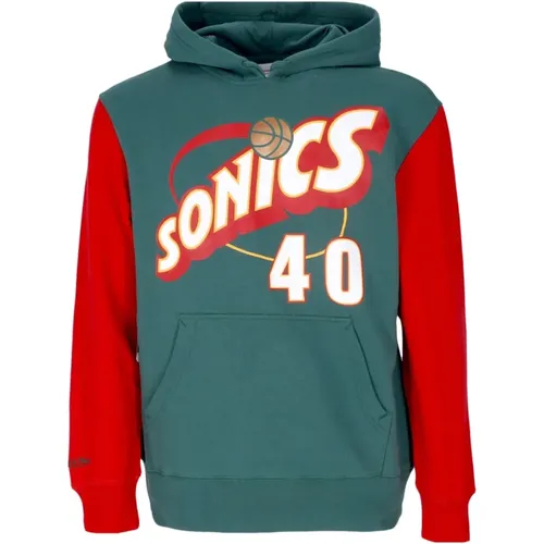 Seattle Supersonics Hoodie 1996 Shawn Kemp , Herren, Größe: XL - Mitchell & Ness - Modalova