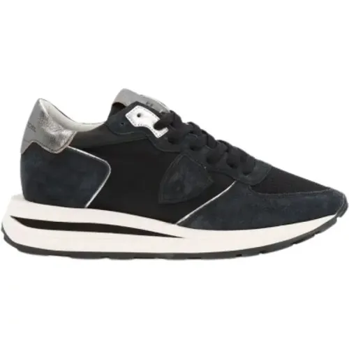 High Top Suede Sneakers for Women , male, Sizes: 4 UK, 6 UK, 2 UK, 5 UK, 3 UK - Philippe Model - Modalova