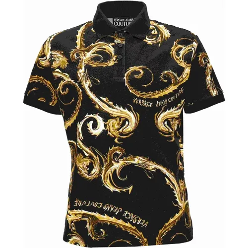 T-Shirts und Polos,Abstraktes Polo Shirt Logo - Versace Jeans Couture - Modalova