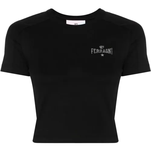T-shirts and Polos by Chiara Ferragni , female, Sizes: XS, 2XS - Chiara Ferragni Collection - Modalova